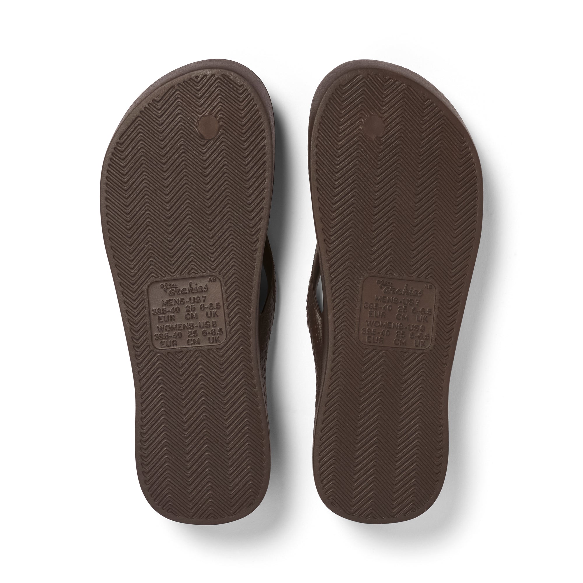 Arch Support Jandals - Classic - Brown