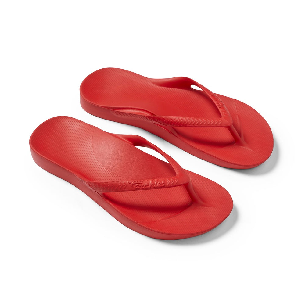  Arch Support Jandals - Classic - Chilli Red 