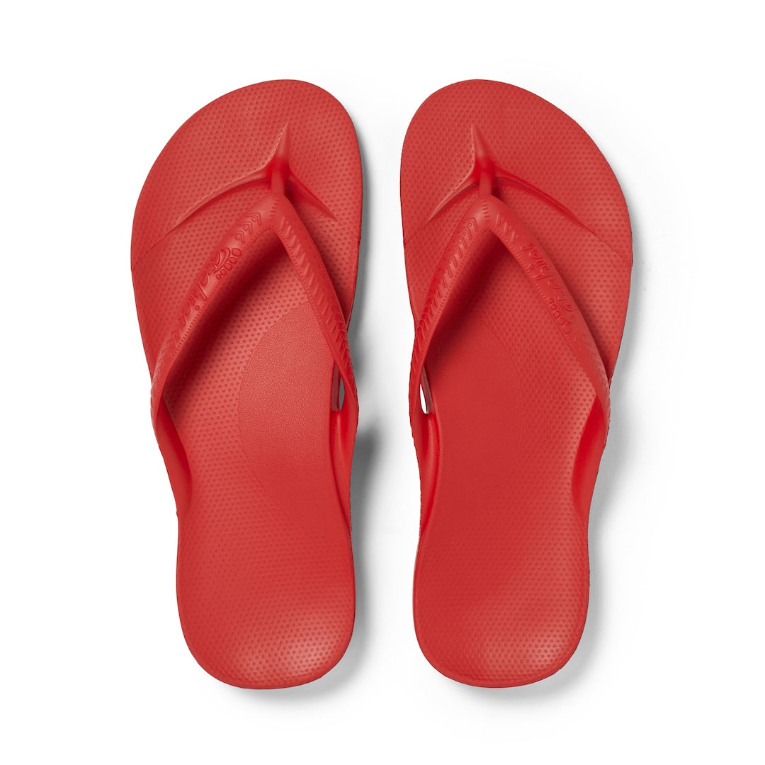 Arch Support Jandals - Classic - Chilli Red 