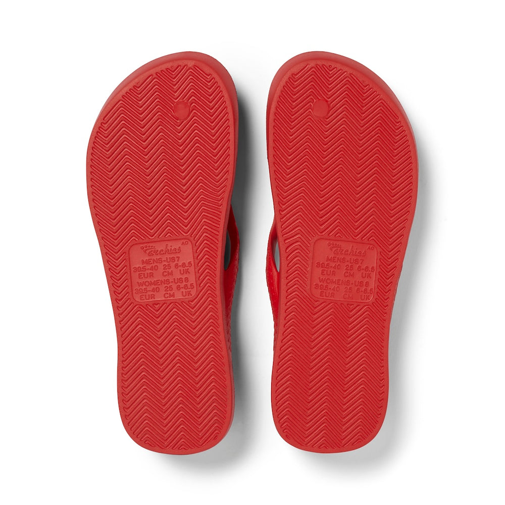  Arch Support Jandals - Classic - Chilli Red 
