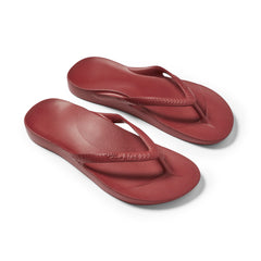 Arch Support Jandals - Classic - Sangria Red