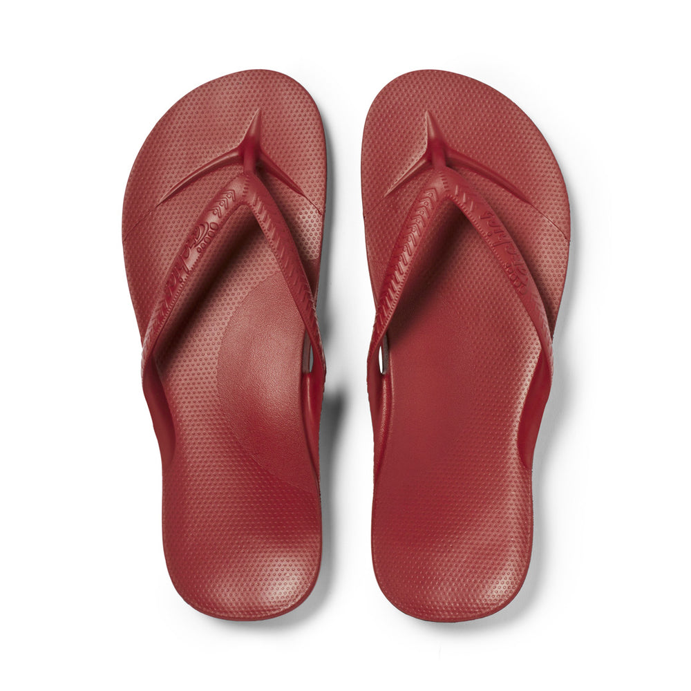  Arch Support Jandals - Classic - Sangria Red 