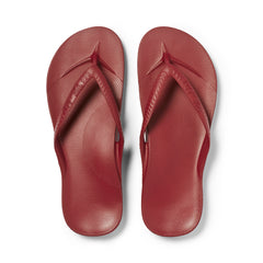 Arch Support Jandals - Classic - Sangria Red