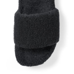 Arch Support Wool Slippers - Single Band Slide - Charcoal