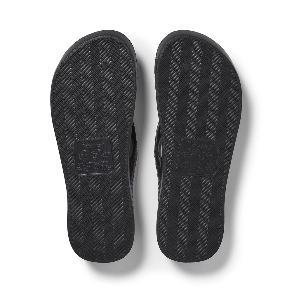  Arch Support Jandals - Classic - Black 