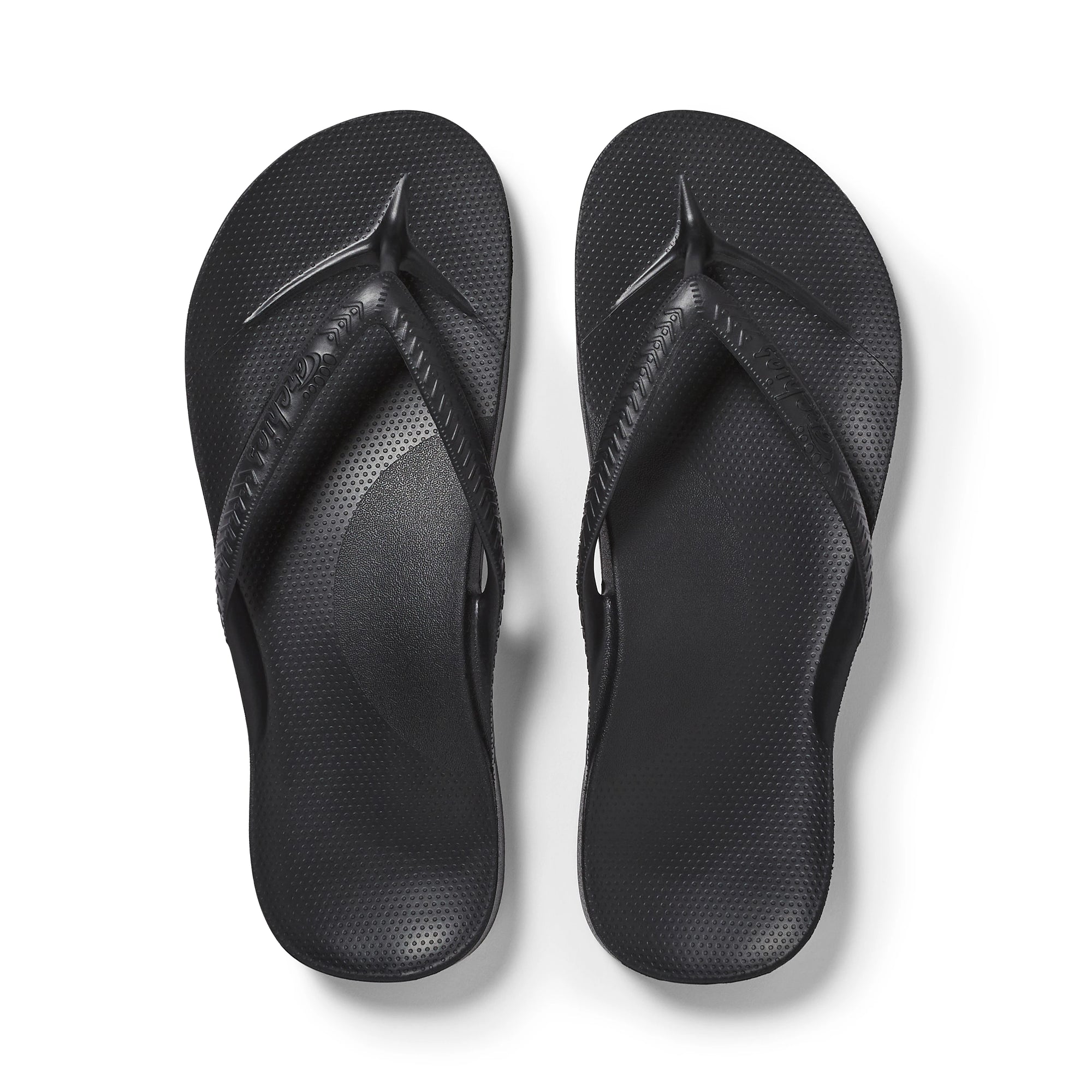Arch Support Jandals - Classic - Black