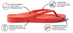 Arch Support Jandals - Classic - Coral