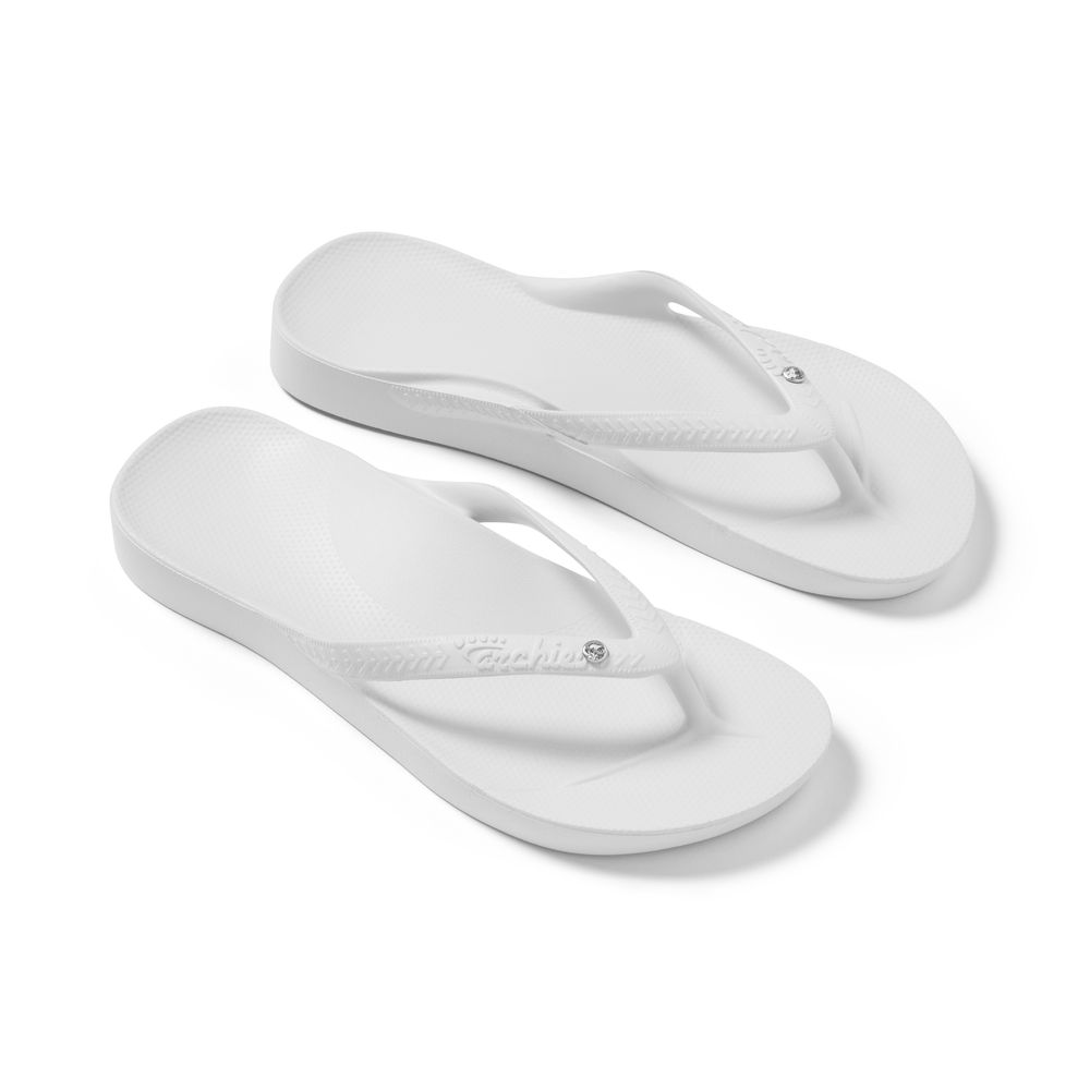  Arch Support Jandals - Classic - Crystal White 