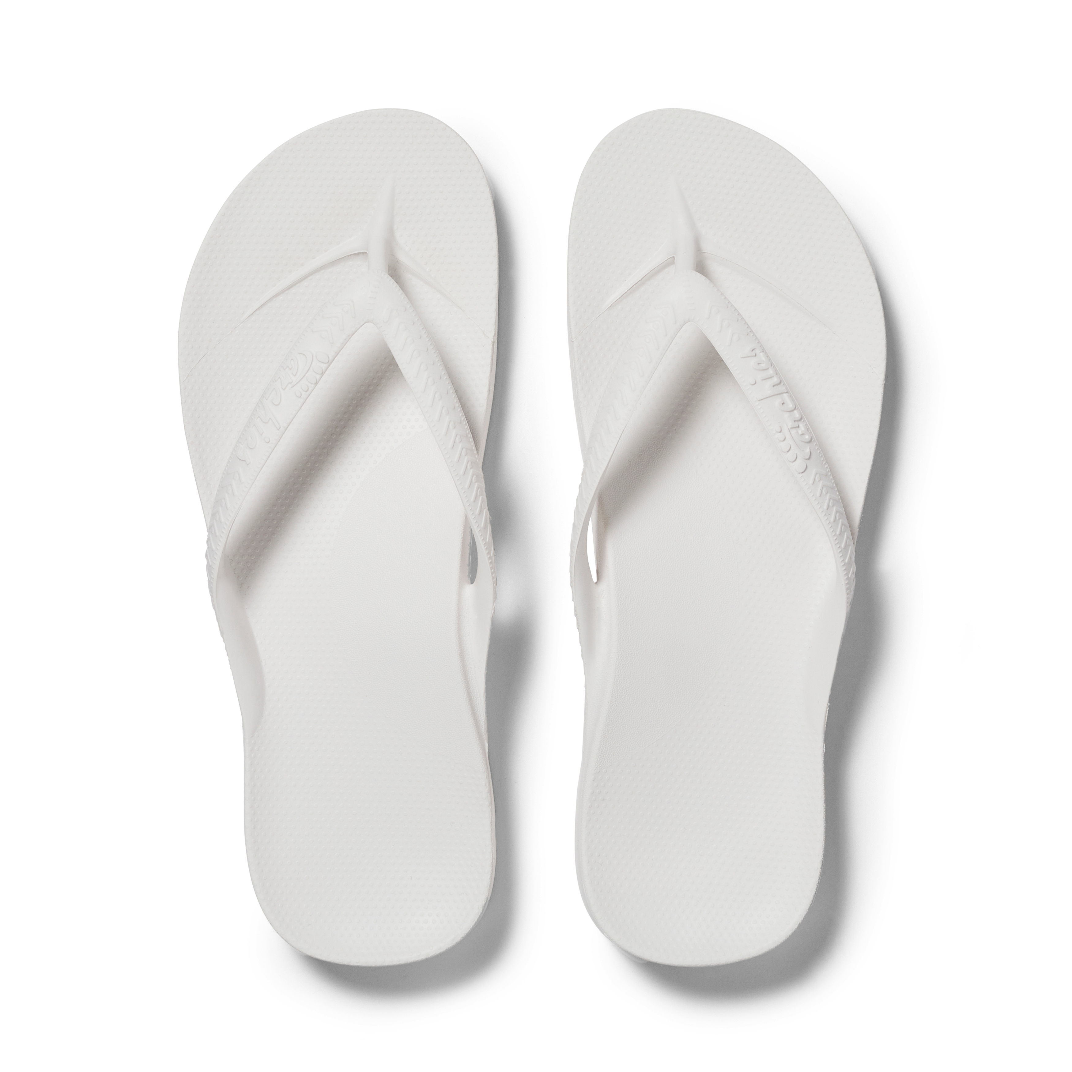 Arch Support Jandals - Classic - White 