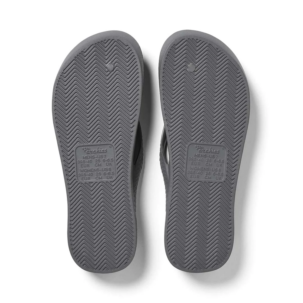  Arch Support Jandals - Classic - Charcoal 