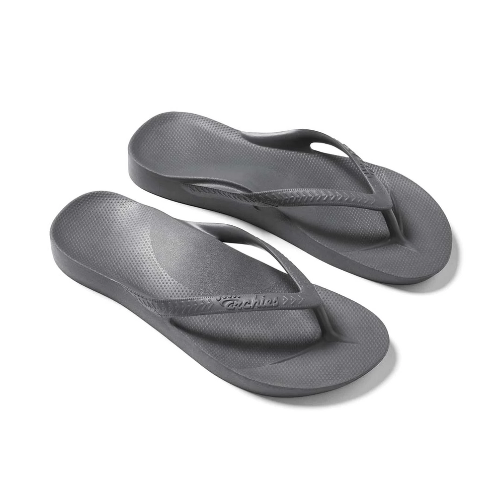  Arch Support Jandals - Classic - Charcoal 