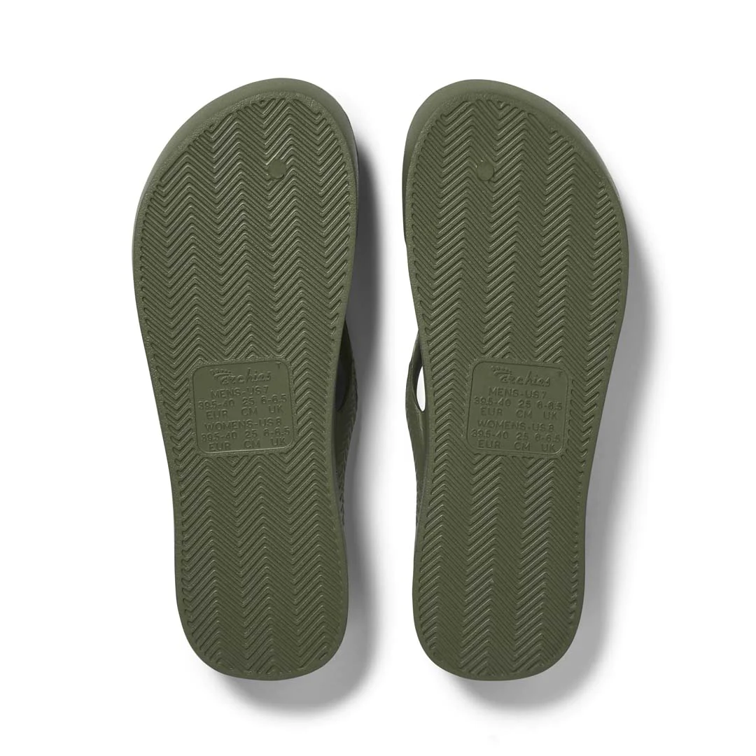 Arch Support Jandals - Classic - Olive