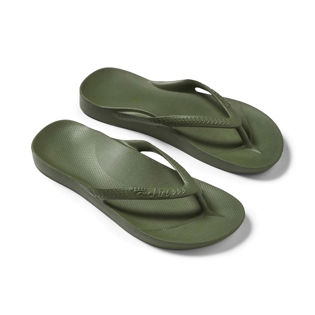 Arch Support Jandals - Classic - Olive