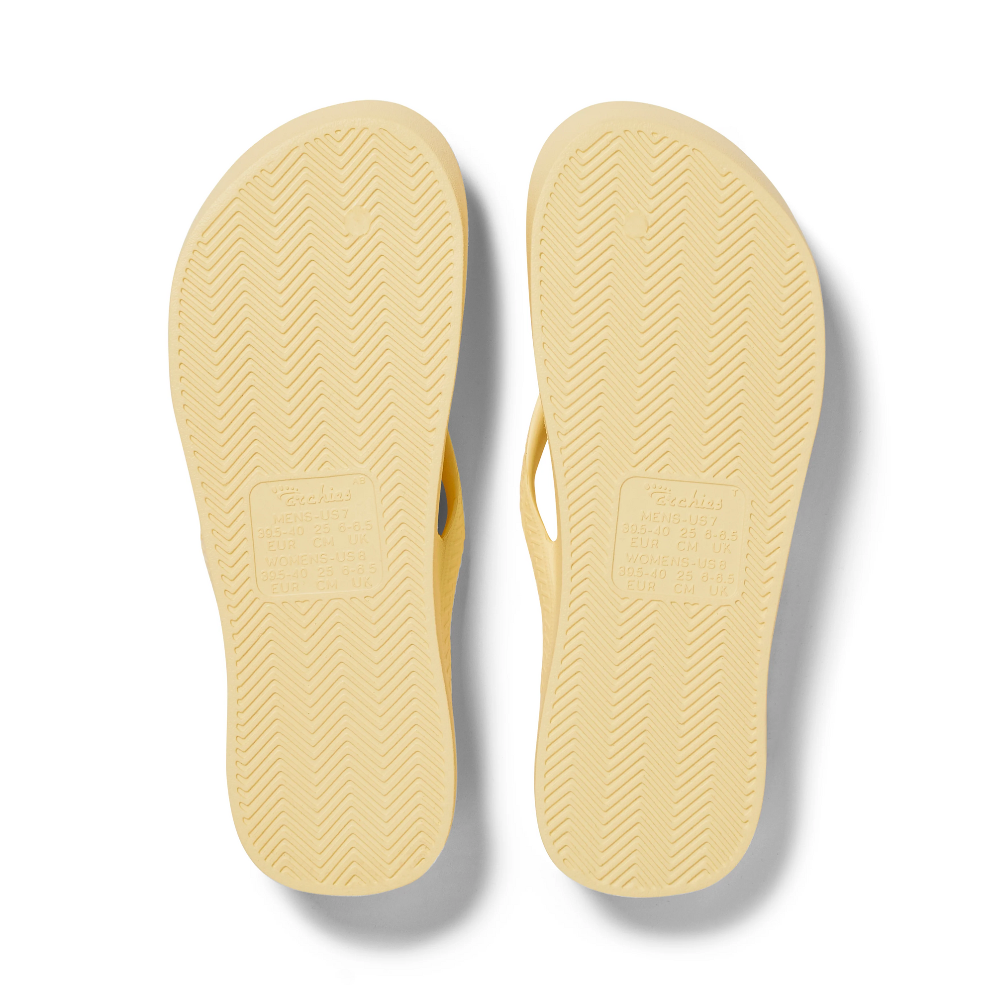 Arch Support Jandals - Classic - Lemon