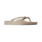 Arch Support Jandals - Crystal - Taupe