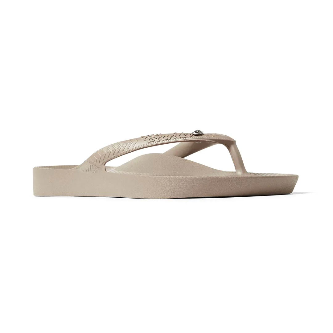 Arch Support Jandals - Crystal - Taupe