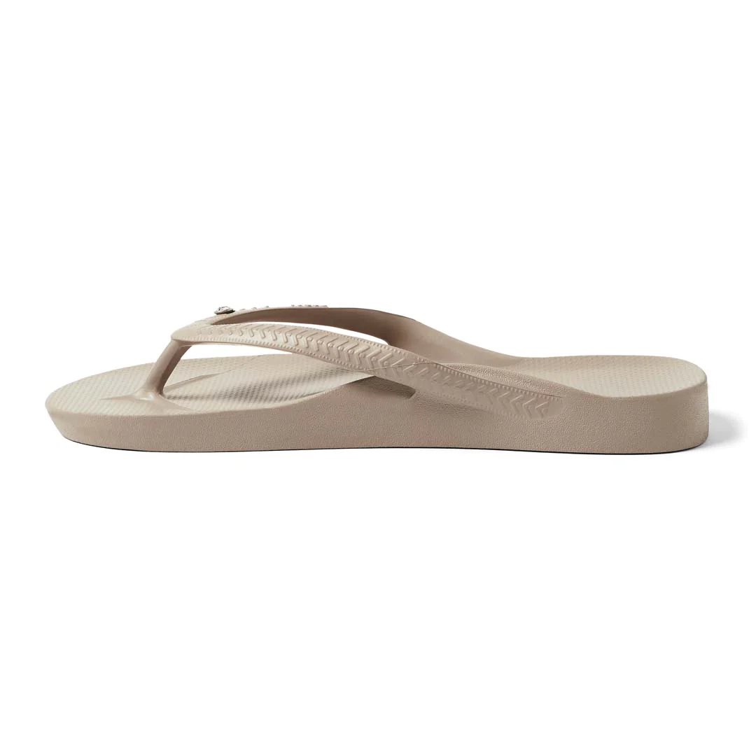 Arch Support Jandals - Crystal - Taupe