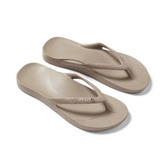 Arch Support Jandals - Crystal - Taupe