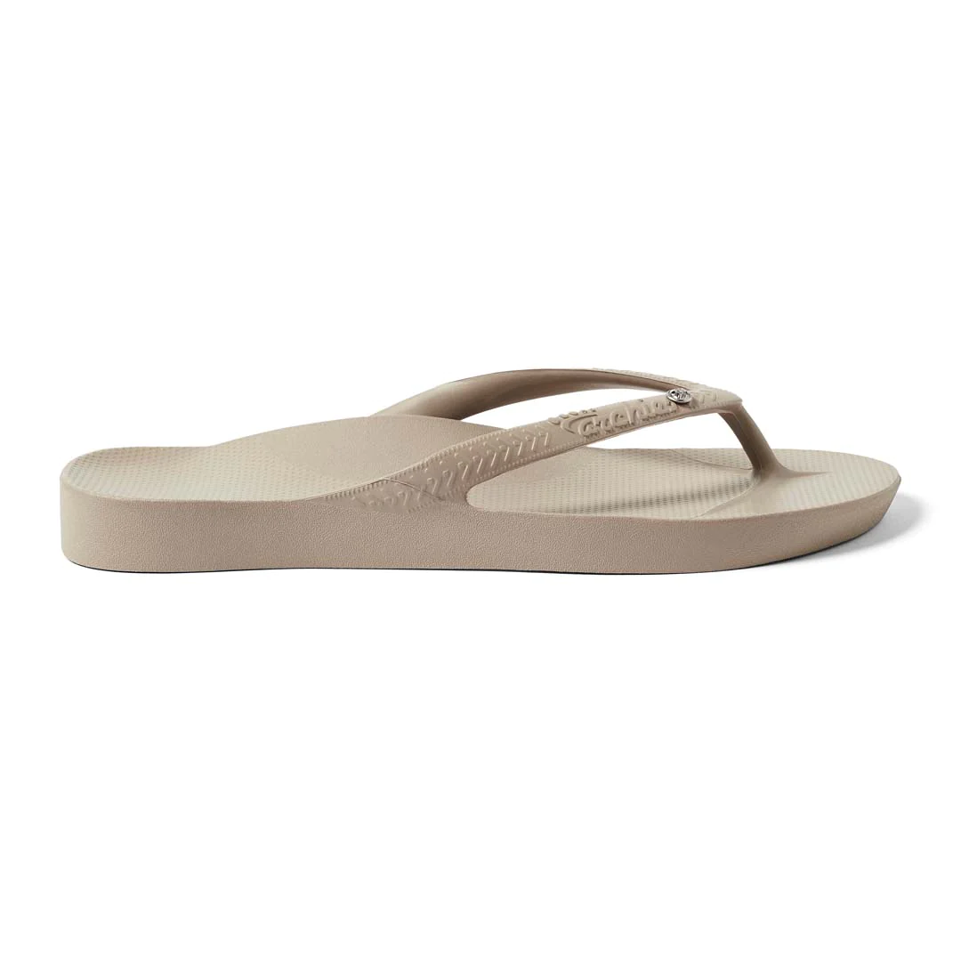 Arch Support Jandals - Crystal - Taupe