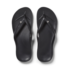 Arch Support Jandals - Classic - Crystal Black