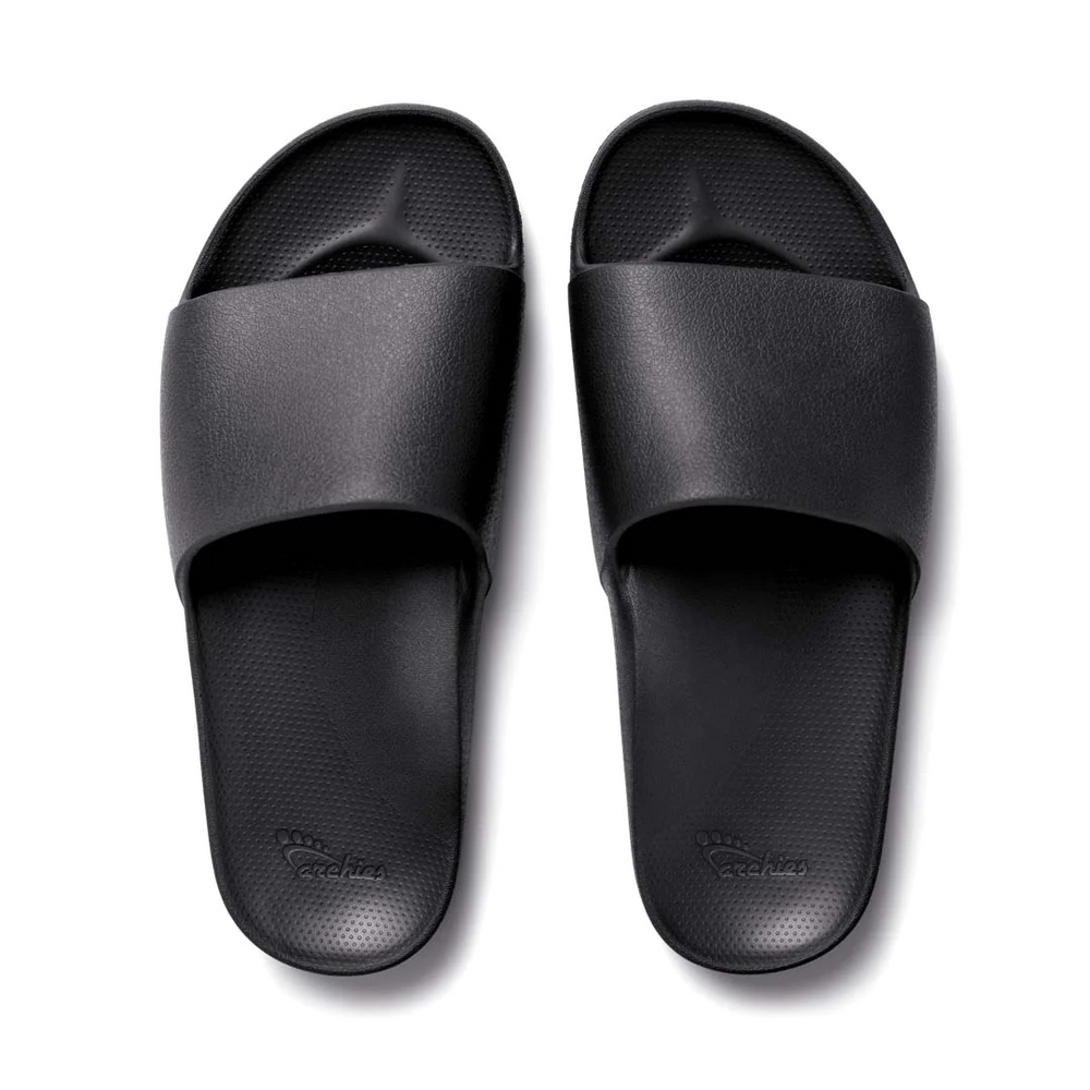Arch Support Slides - Classic - Black – Archies Footwear Pty Ltd.