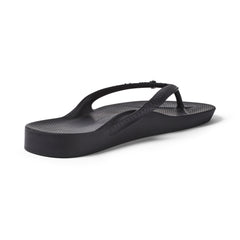 Arch Support Jandals - Crystal - Black