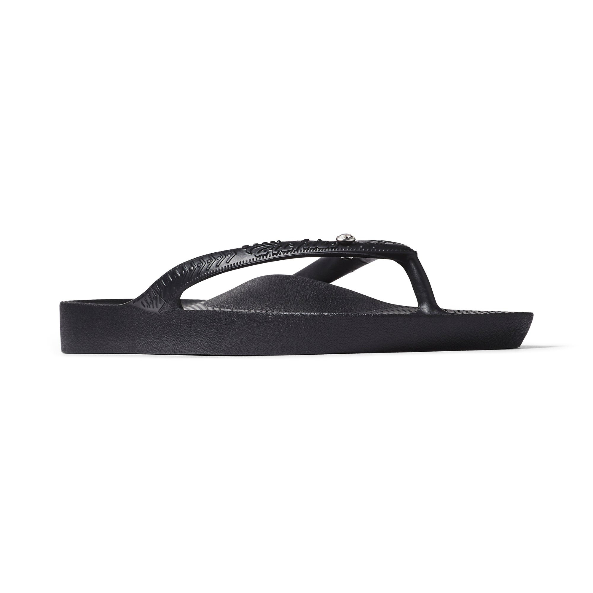 Arch Support Jandals - Classic - Crystal Black