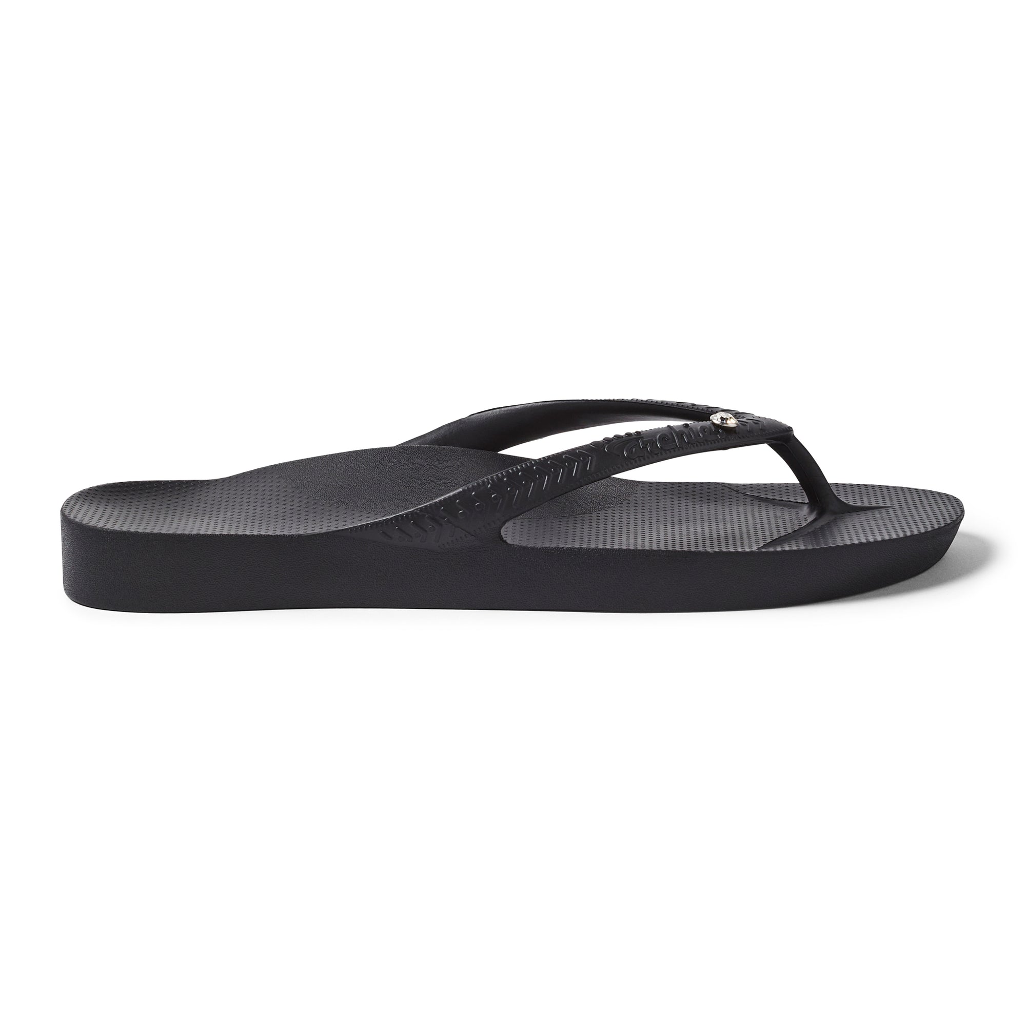 Arch Support Jandals - Classic - Crystal Black